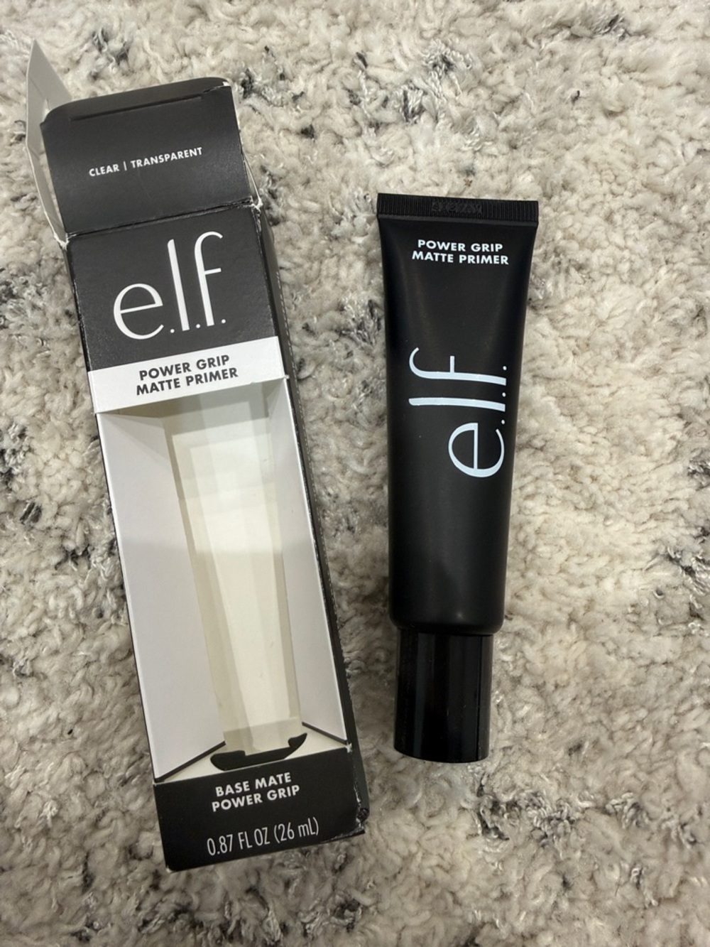 e.l.f. Power Grip Matte Primer - Black and White Packaging
